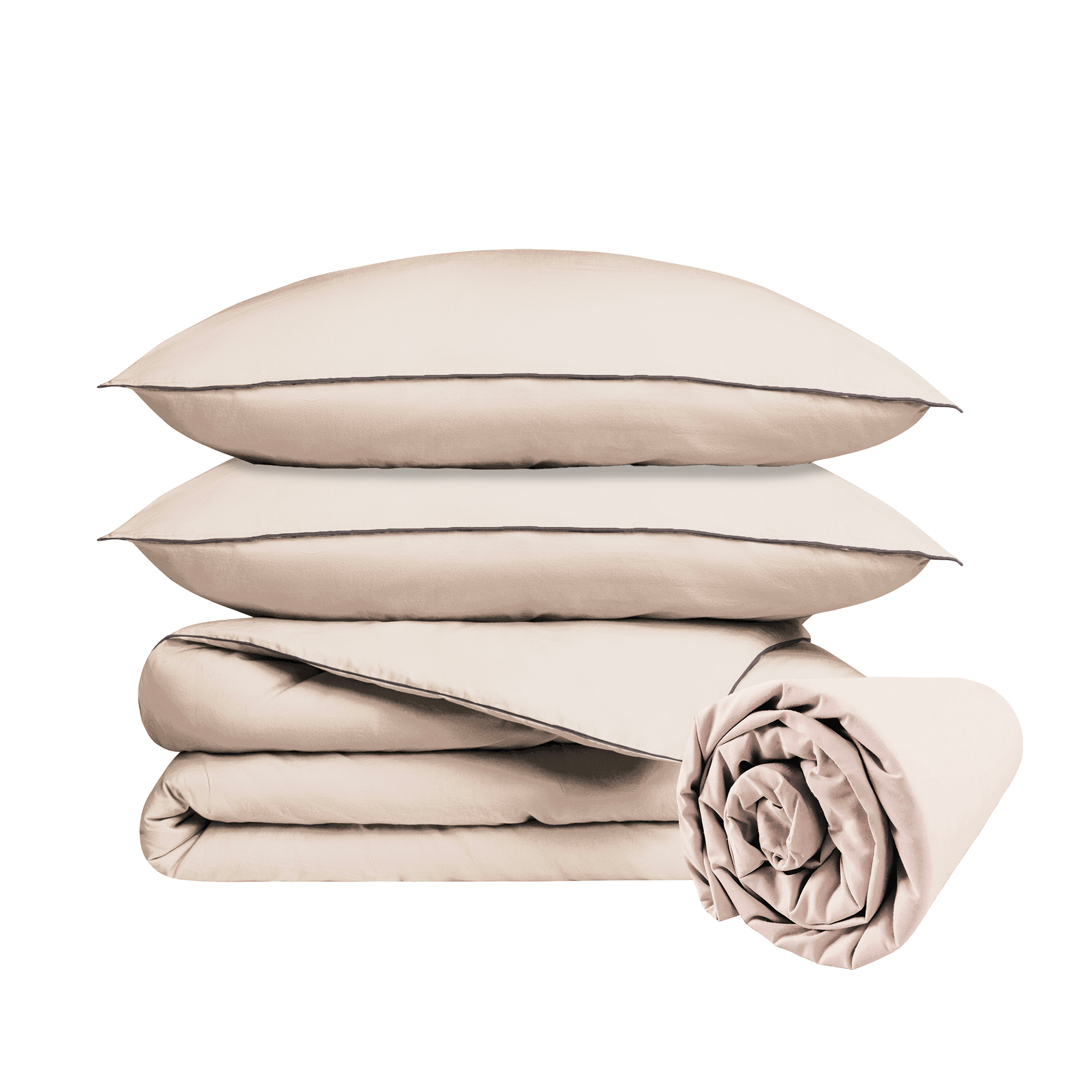 Rêve satiné : housse de couette, 2 taies et drap housse