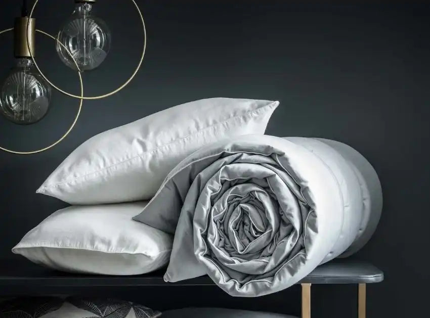 Visuel satin de coton Blanc Cerise