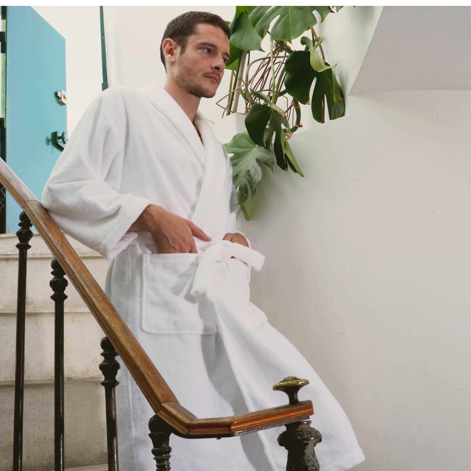 Peignoir adulte Douceur Nature BIO Col Châle