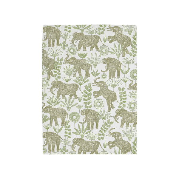 Drap plat Esprit safari – Blanc/lichen