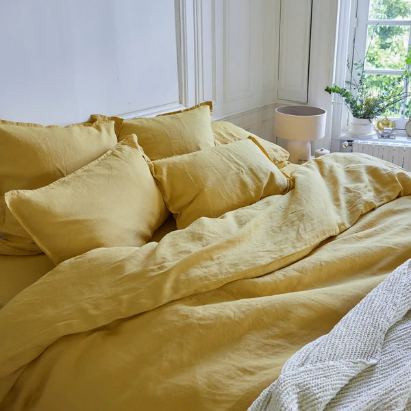 Housse de couette Naturellement Lin – Safran