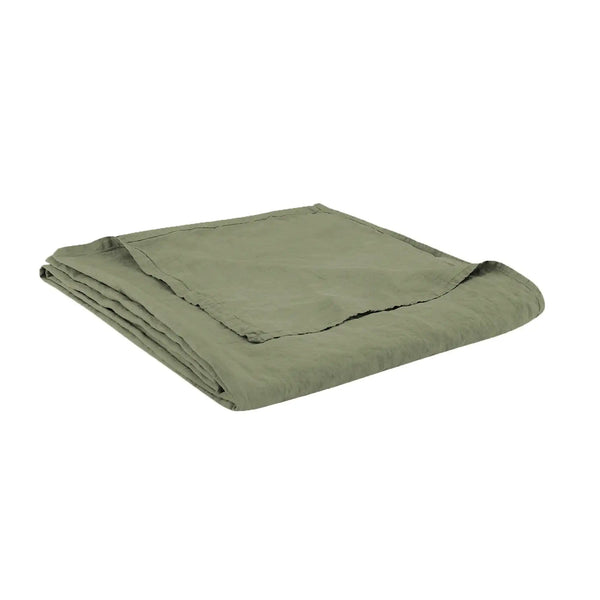 Drap plat Naturellement Lin – Sauge
