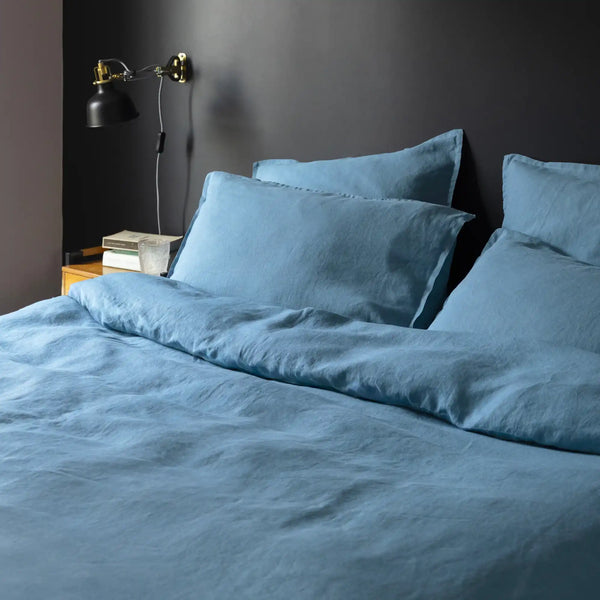 Housse de couette Rêve de Lin – Bleu orage
