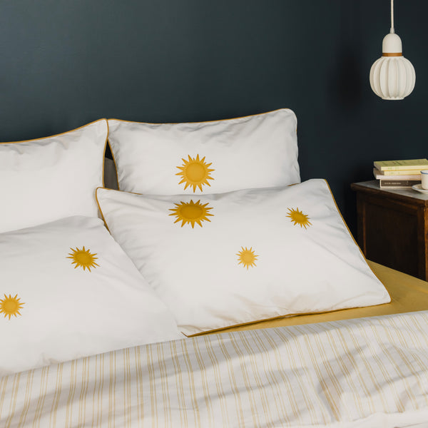 Taie d'oreiller Soleil – Jaune pollen
