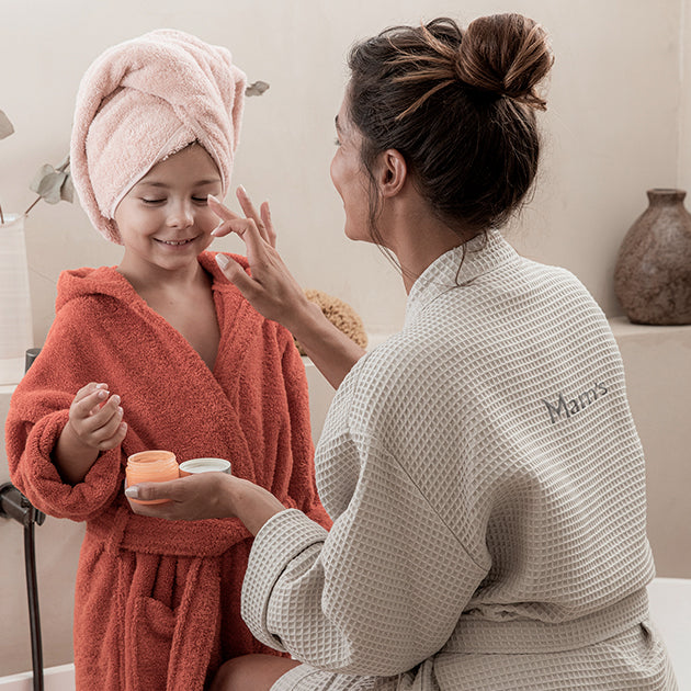 Peignoir Nid Sortie De Bains Femme Peignoir Esprit Nid D'Abeille