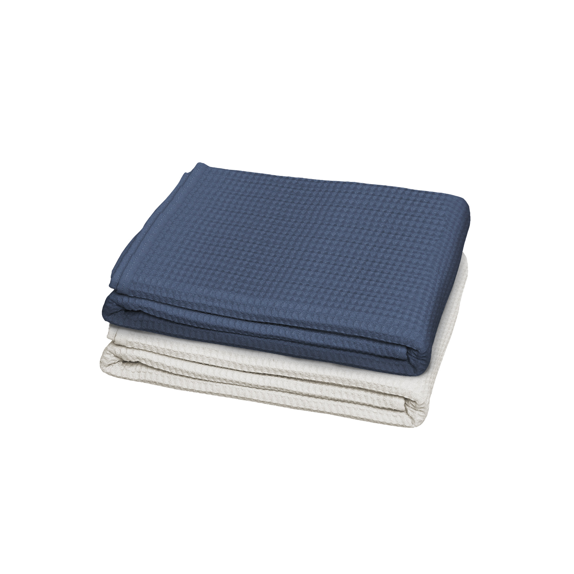 2 serviettes de bain Esprit Nid d'Abeille