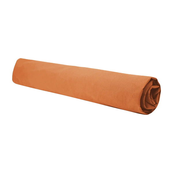Drap housse Douceur Lavée – Terre cuite