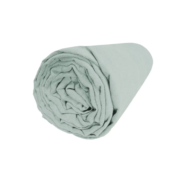 Drap housse Naturellement Lin – Vert céladon