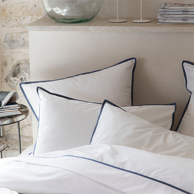 Blanc - gros grain gris ardoise