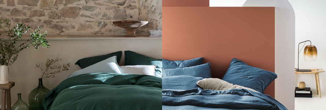 Linge de lit en lin et en chanvre Blanc Cerise — comparatif matières naturelles