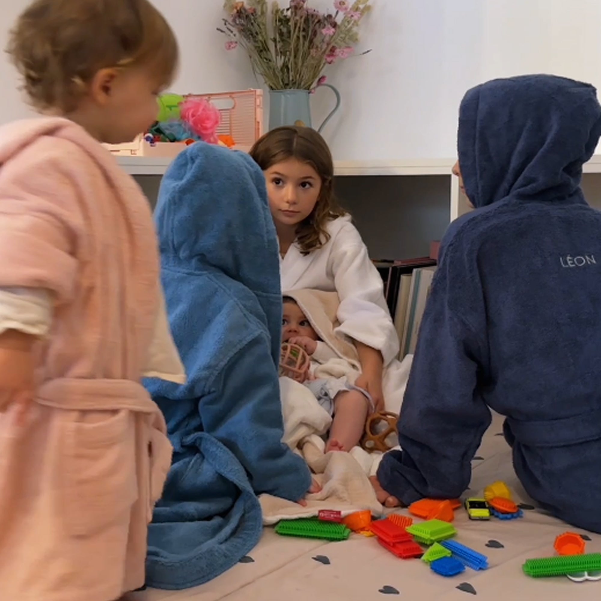 4 peignoirs enfant Douceur Nature