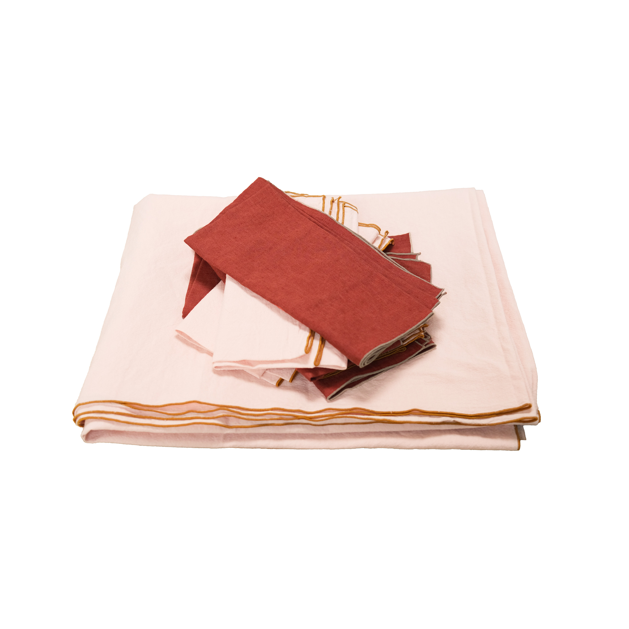 Lin : 1 nappe 300cm + 8 serviettes de tables