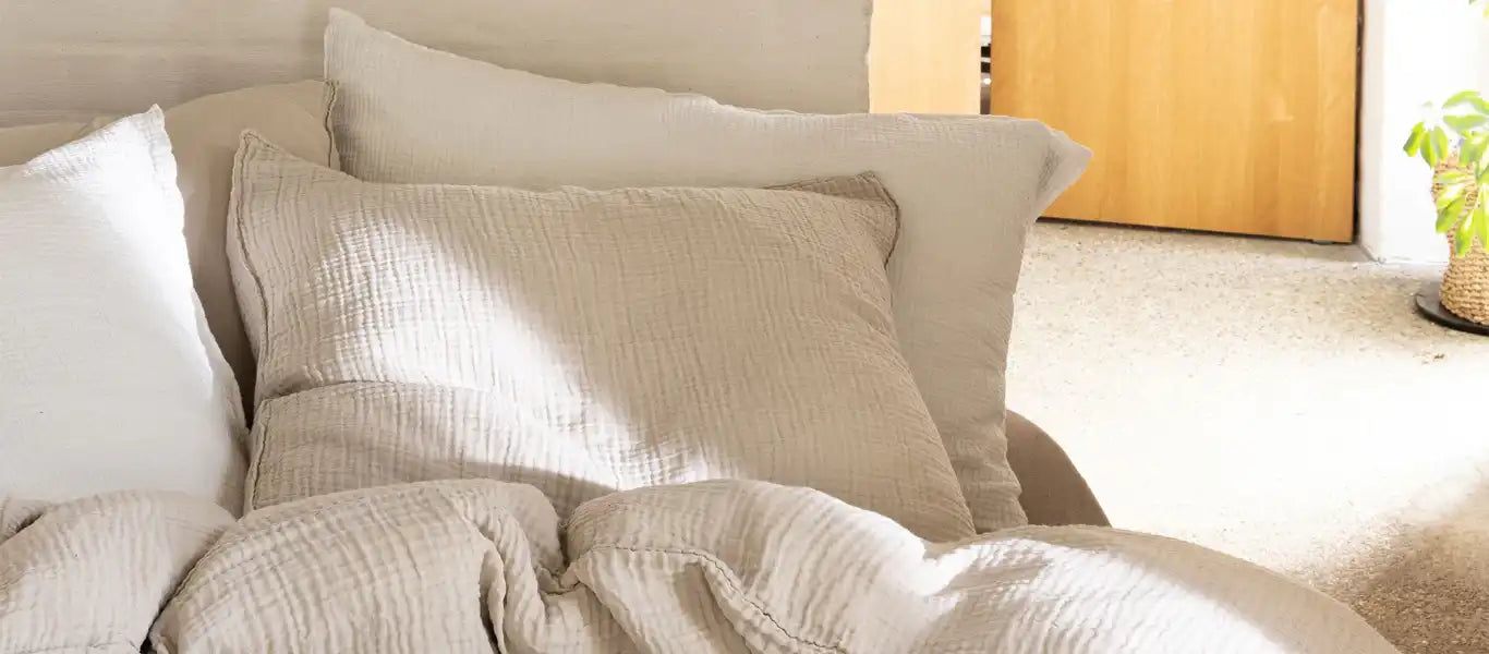 Linge de maison haut de gamme à prix juste • Blanc Cerise