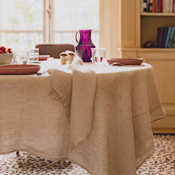 Pied de Poule Beige