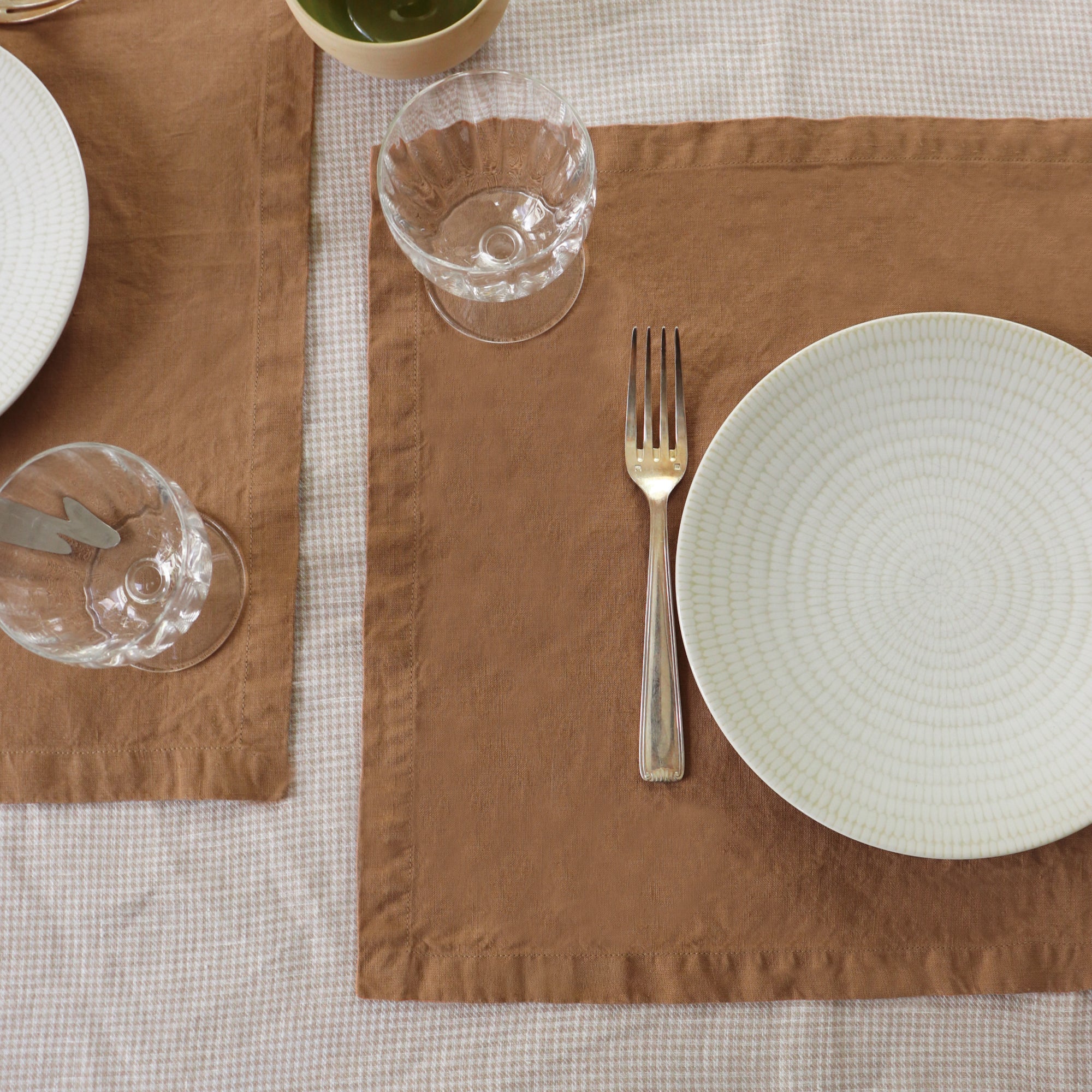 Set de table Au Fil du Lin - Lot de 2 - Cannelle