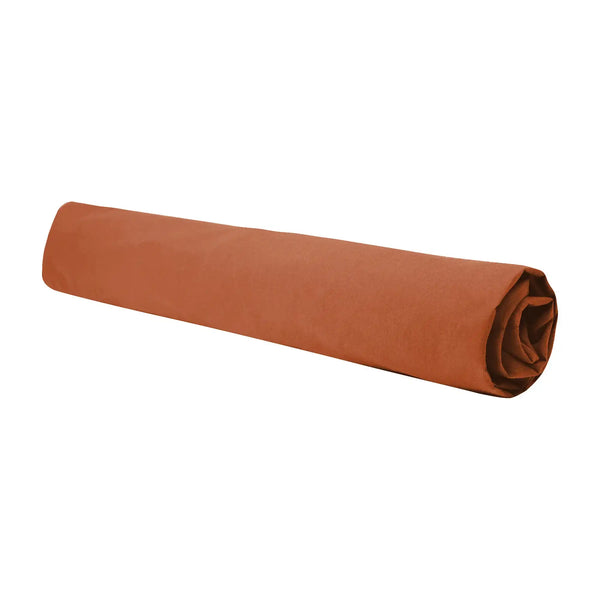 Drap housse Douceur Lavée – Rouge Sienne
