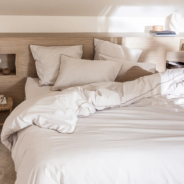 Housse de couette Douceur Lavée – Beige