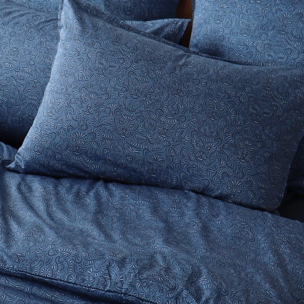 Housse de couette Empreinte Nocturne – Bleu