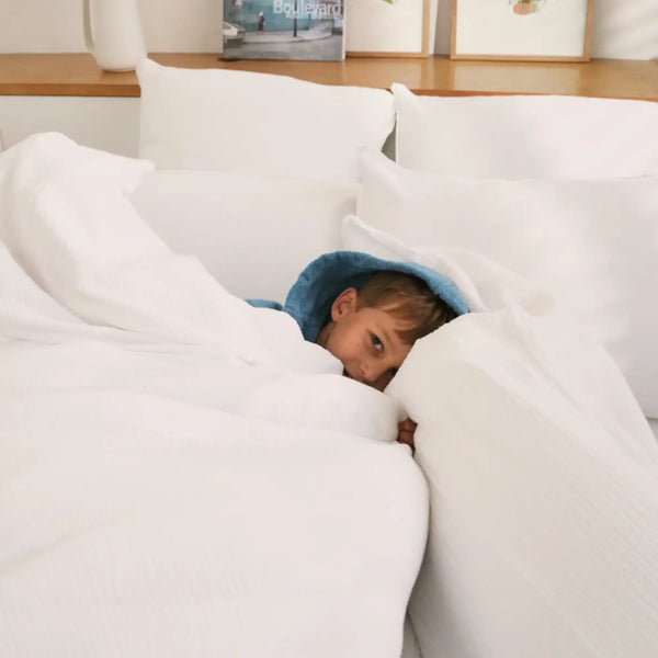Housse de couette Simplement Gaufré – Blanc