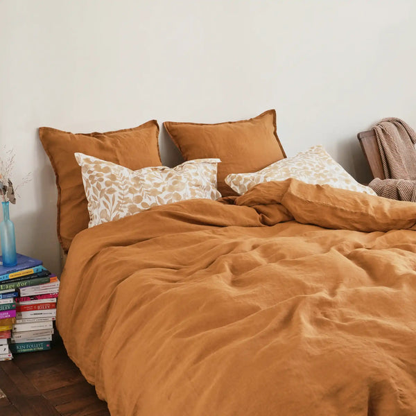 Housse de couette Naturellement Lin – Ambre