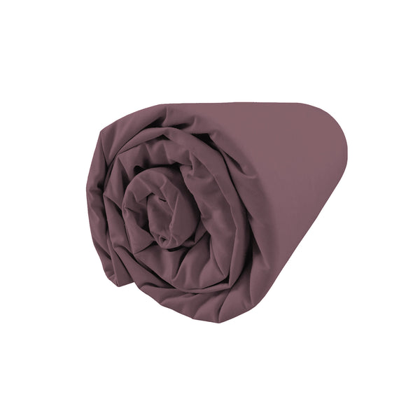 Drap housse Nuit Satinée – Prune