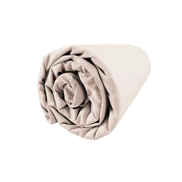 Drap housse Nuit Satinée – Rose poudre