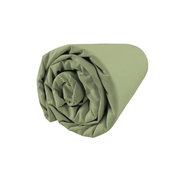 Drap housse Nuit Satinée – Kaki