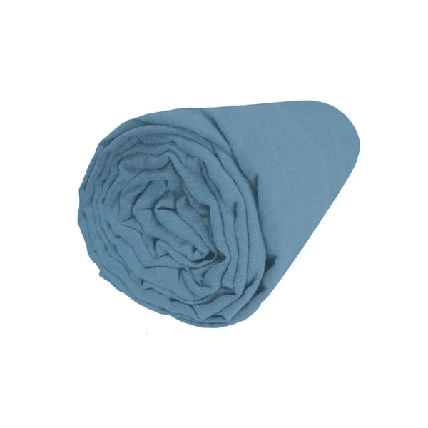 Drap Housse Rêve de lin – Bleu orage