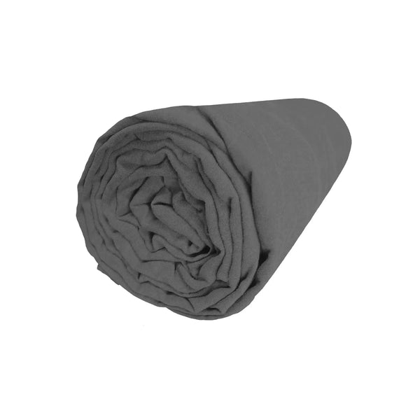 Drap housse Naturellement Lin – Graphite