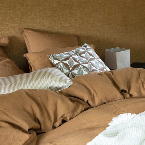 Housse de couette Rêve de Lin – Cannelle