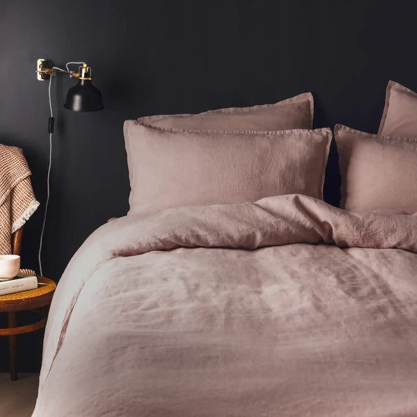 Housse de couette Rêve de Lin – Vieux rose
