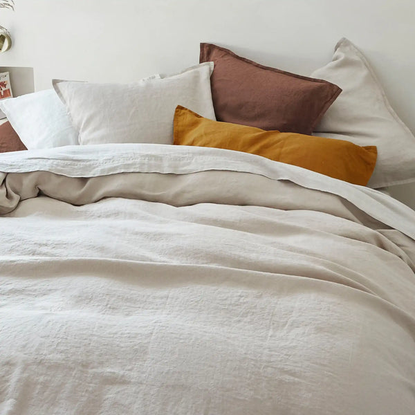 Housse de couette Rêve de Lin – Beige naturel