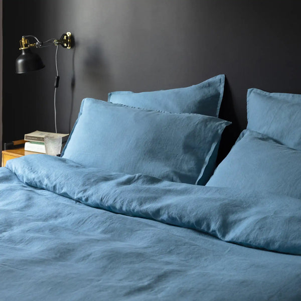 Taie d'oreiller Rêve de Lin – Bleu orage
