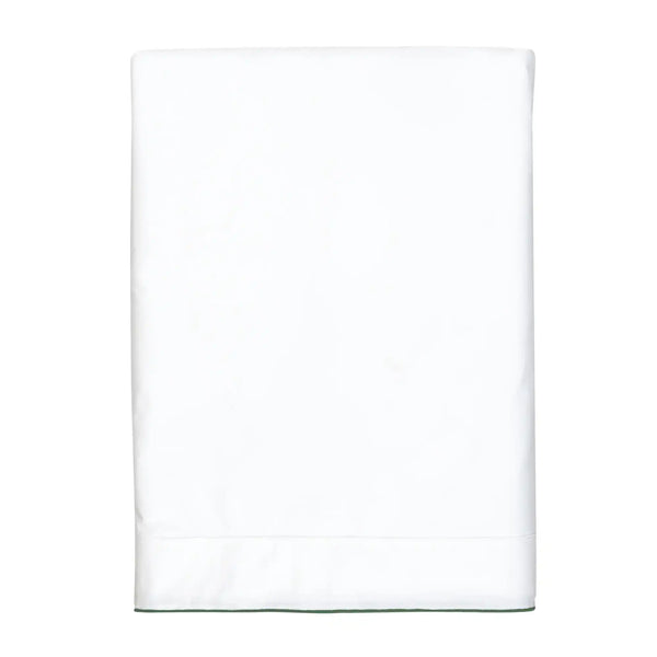 Drap plat Rêve Satiné – Blanc - bourdon sauge