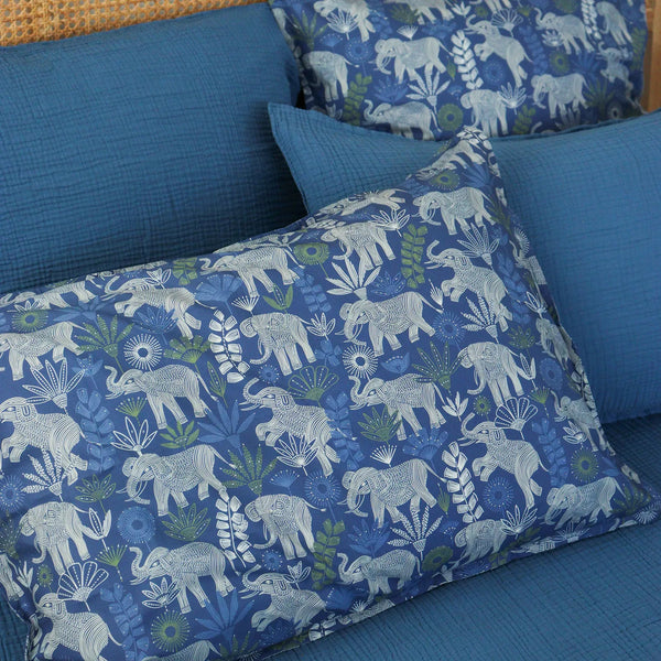 Taie d'oreiller Safari – Bleu
