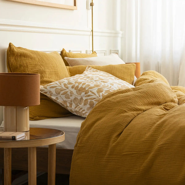 Housse de couette Simplement Gaufré – Rhum