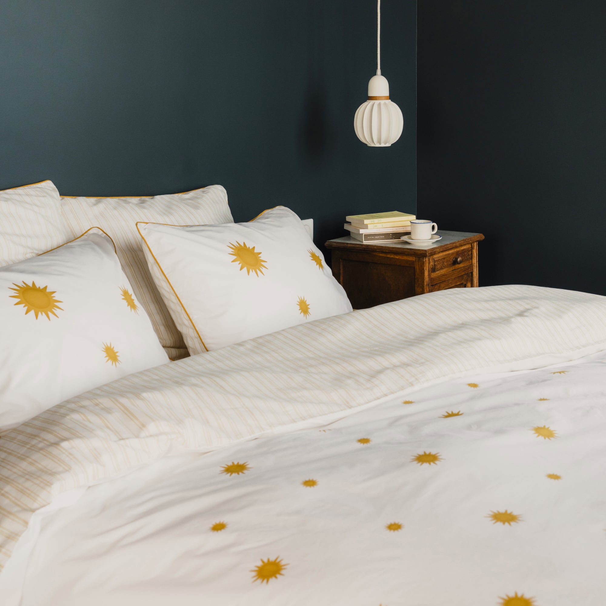 Housse de couette Soleil - Jaune pollen