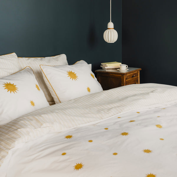 Housse de couette Soleil – Jaune pollen