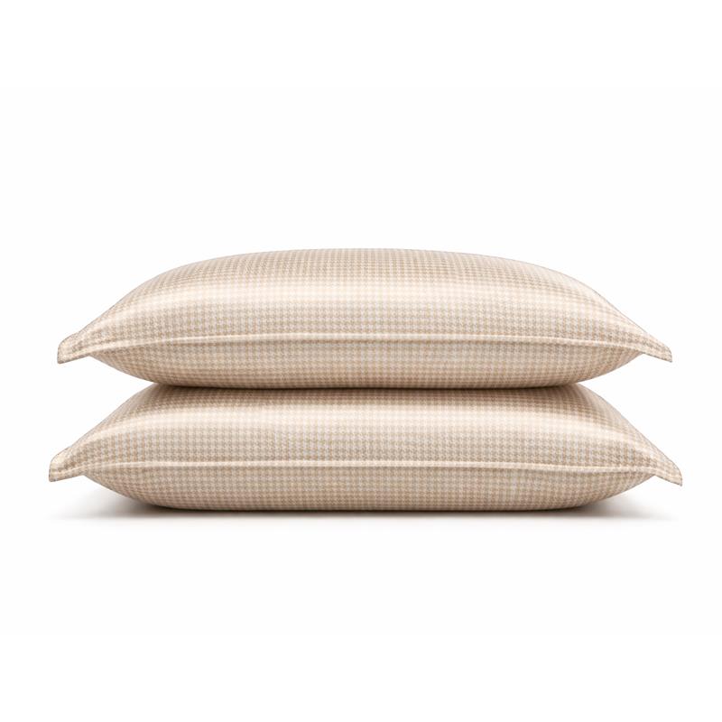 Lot de 2 taies en soie Pied de Poule