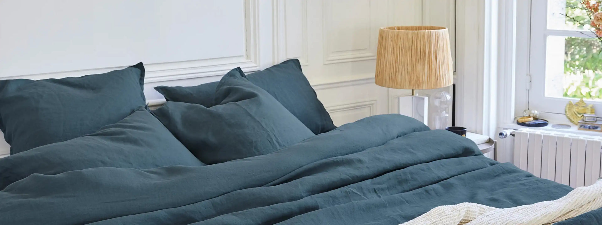 Linge de Maison fait pour la Vie • Blanc Cerise