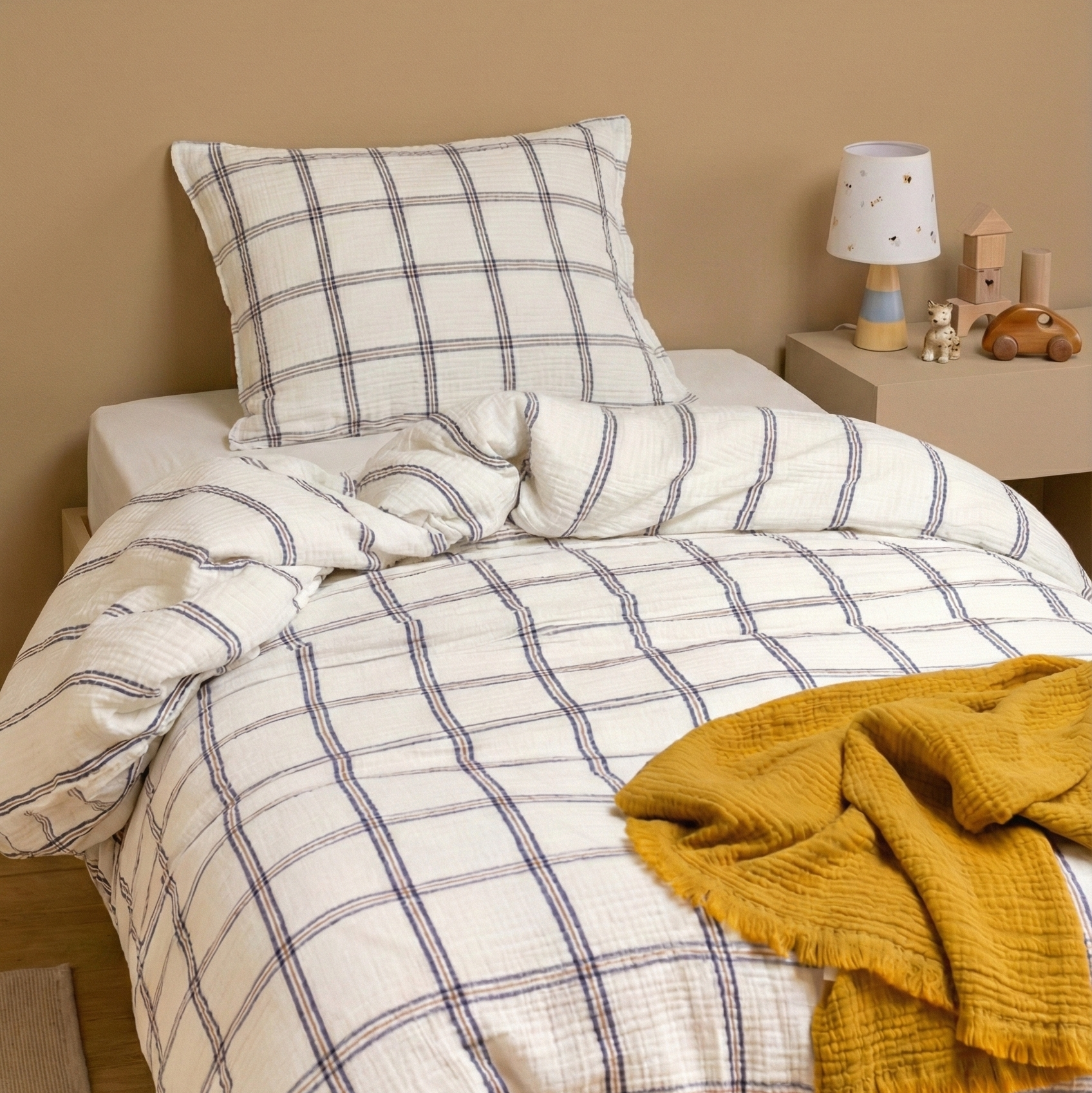 Simplement gaufré - Parure lit simple