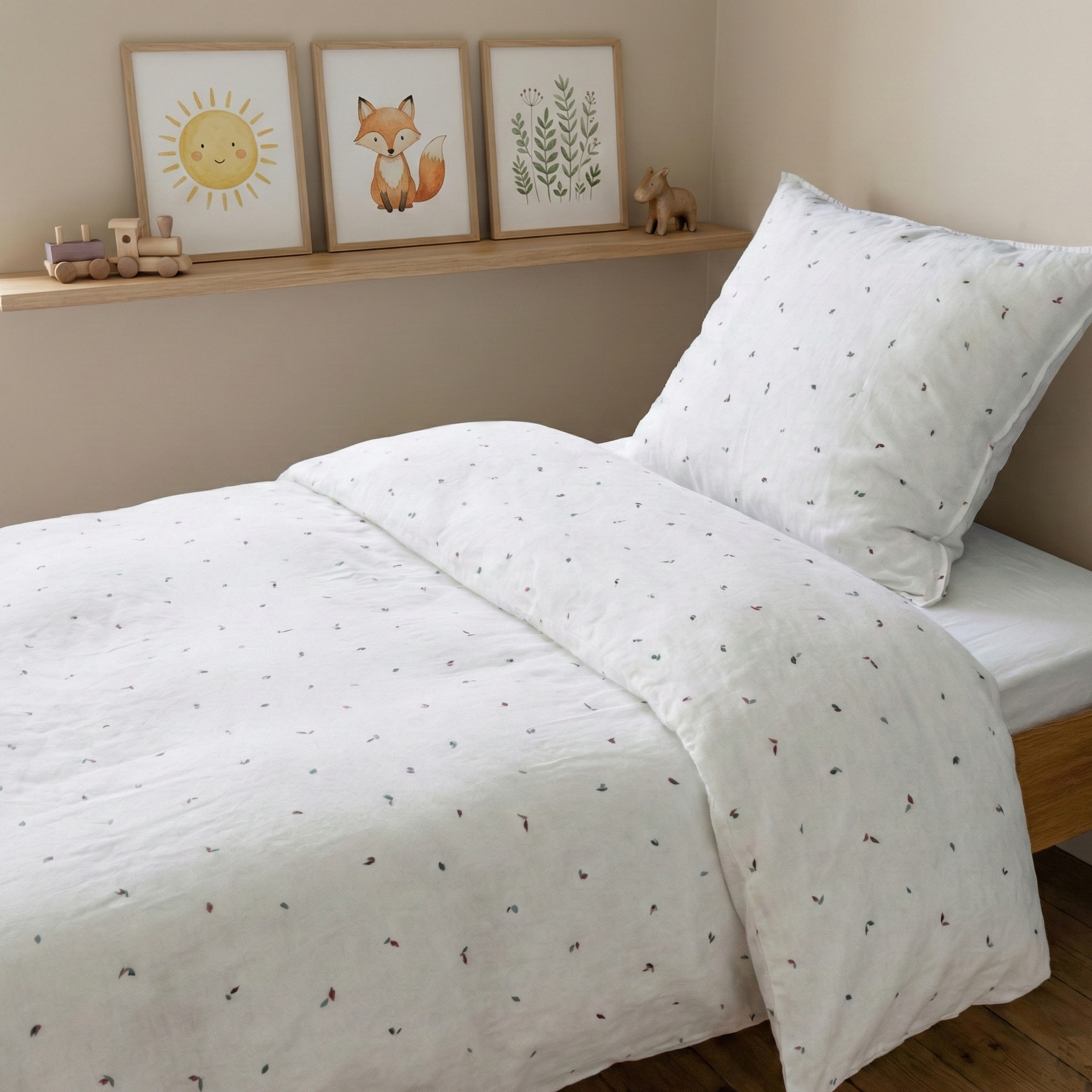 Mille et une feuilles - Parure lit simple