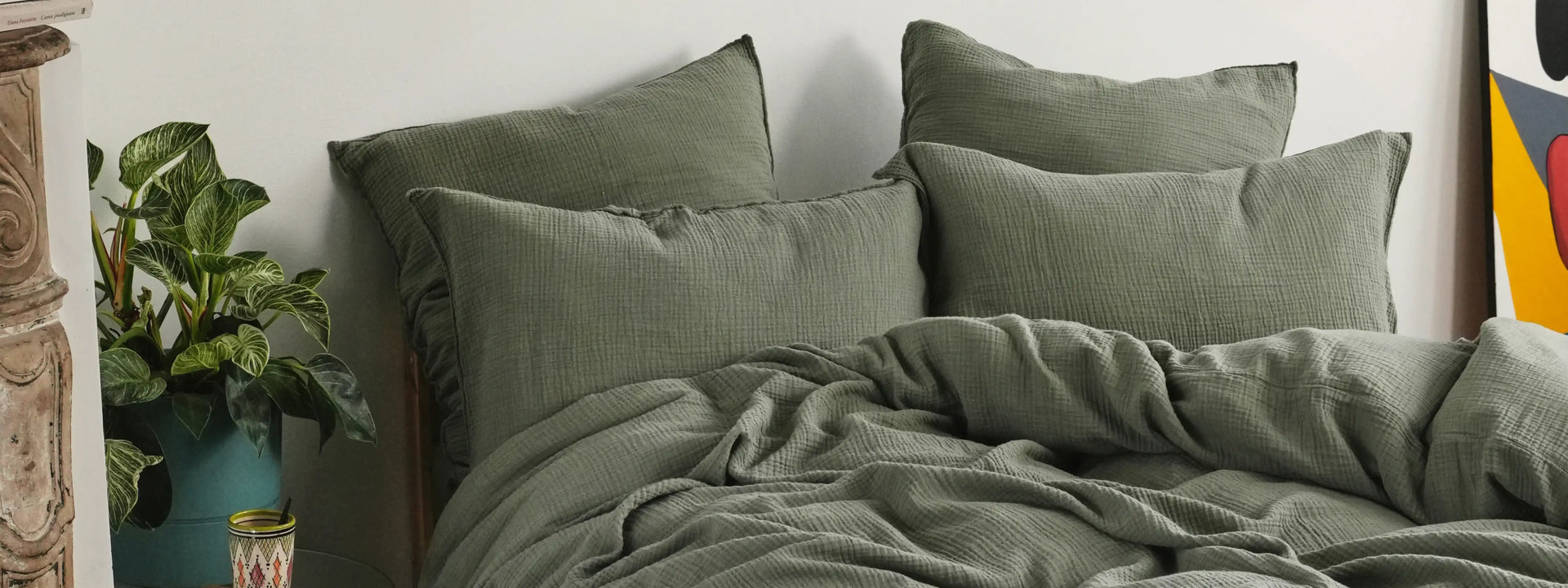 Housse De Couette Gaze De Coton Bouchara