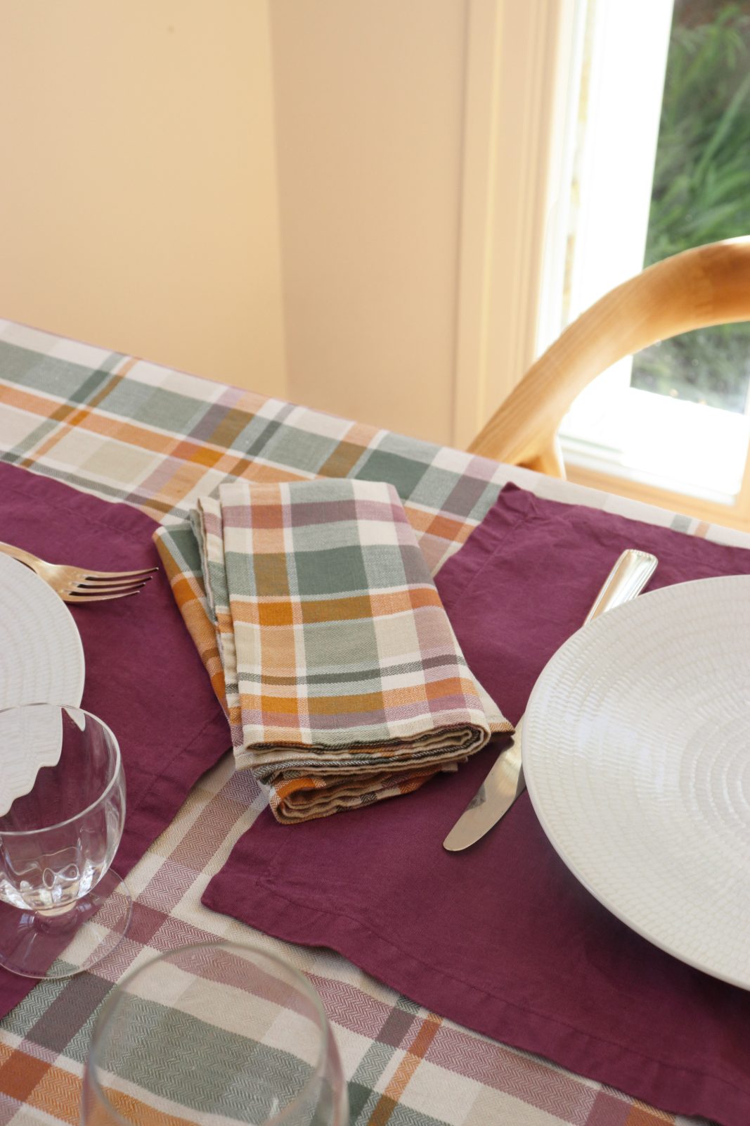 Lot de 2 Serviette de table Passion madras