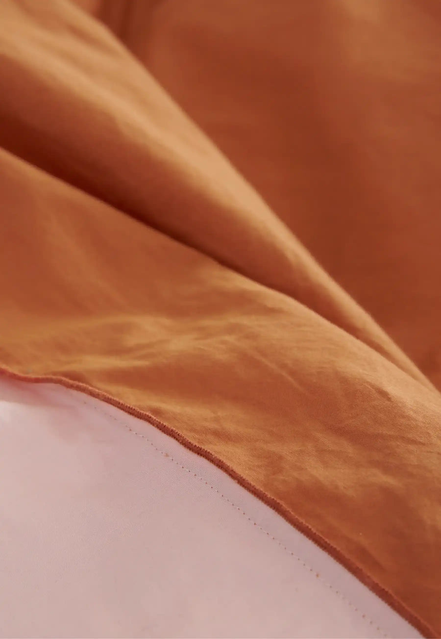 Percale de coton lavée