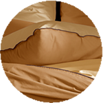 housse de couette caramel / rhum 