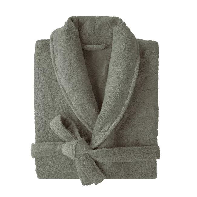 Peignoir adulte Douceur Nature Col Châle - Blanc Cerise 