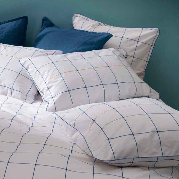 Housse de couette Esquisse Graphique - Blanc Cerise 