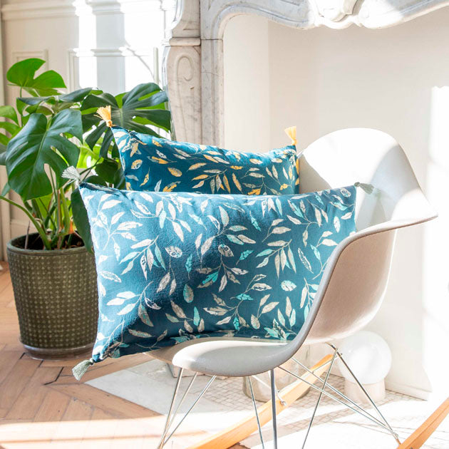Coussin Ombre Végétale - Blanc Cerise 