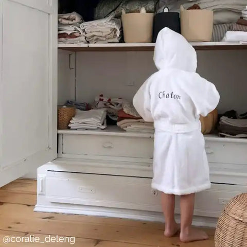 Peignoir enfant Douceur Nature Bio Capuche
